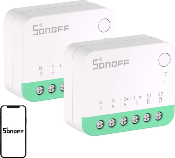 Sonoff MINIR4M Extreme Matter Wi‑Fi schakelaar (2 stuks)