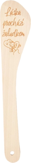 Houten keukenbakspatel Liefde 30 cm