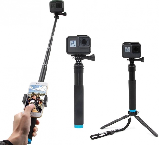 Selfiestick Telesin voor actiecamera’s