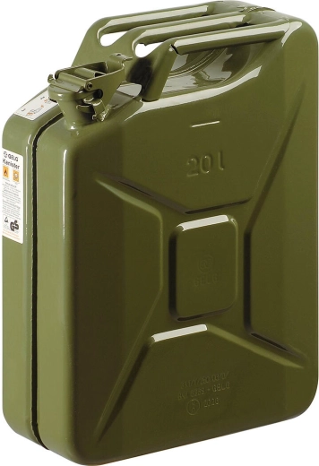 Metalen jerrycan voor brandstof 20 l