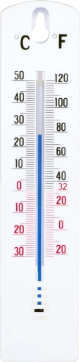 Thermometer voor binnen en buiten PVC 43 × 200 mm