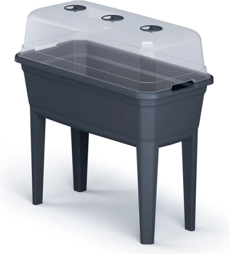 Hoge kweekbak RESPANA Planter Ecoline Set, antraciet