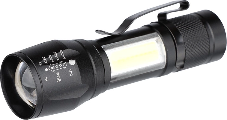 Solight oplaadbare metalen ledzaklamp 150 + 60 lm