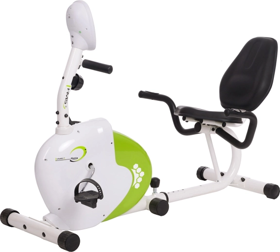 Magnetische ligfiets HMS wit-groen