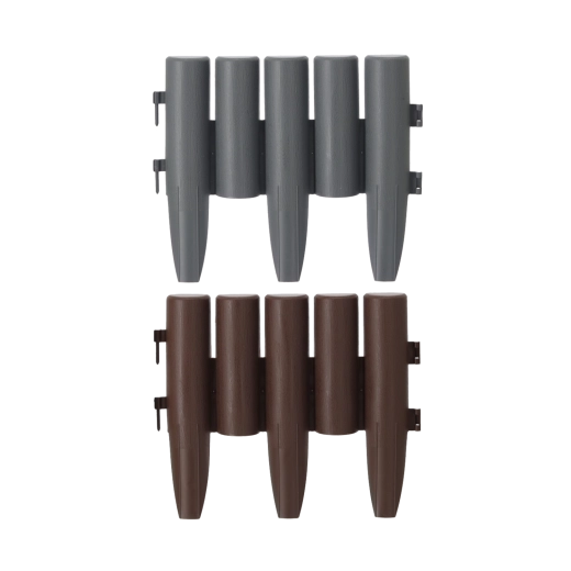 Set van 8 kunststof tuinranden 23,5 × 28 cm