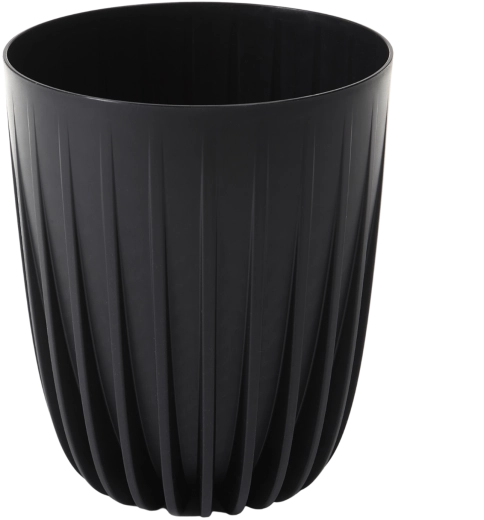 Bloempot Mira Eco Recycled 39 cm zwart