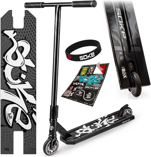 Freestyle stuntstep SOKE The Box zwart
