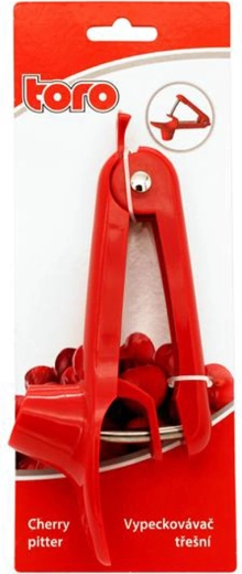 Kersenontpitter rood plastic 20,5 × 8 × 3 cm