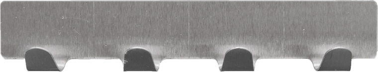 RVS-haakrek met 4 haken (zelfklevende strip)
