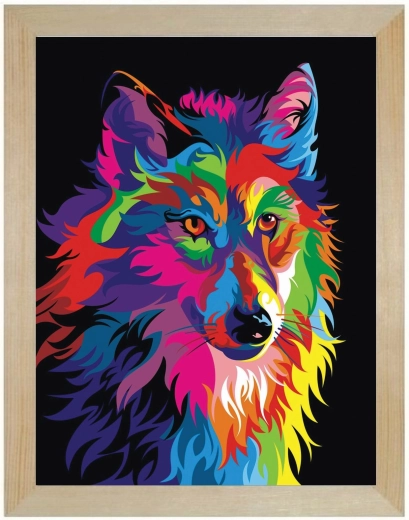 Houten dennenhouten lijst voor diamond painting 30 × 40 cm