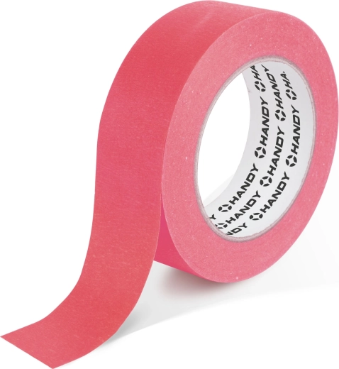Roze afplaktape voor buitengebruik op waterbasis 50 m × 24 mm