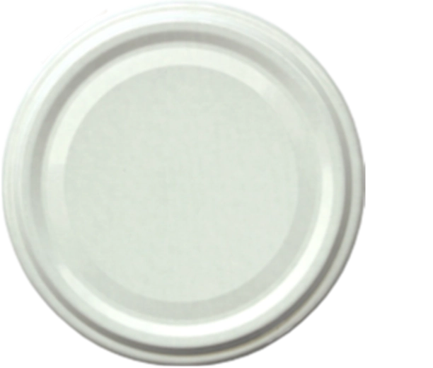 Deksel voor potten 89 mm wit met 6 sluitingen