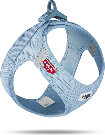 Curli air-mesh harnas met gesp skyblue 2XS (2–4 kg)
