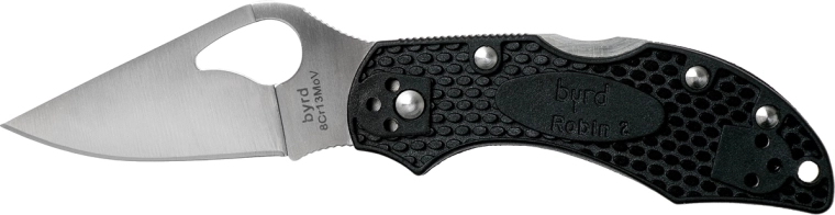 Byrd Robin 2 licht zakmes 6,4 cm, zwart, FRN