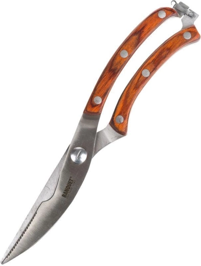 Gevogelteschaar Culinaria 25,5 cm met stalen lemmet en houten handgreep