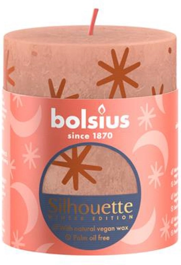 Rustieke kaars roomkaramel 80 × 68 mm