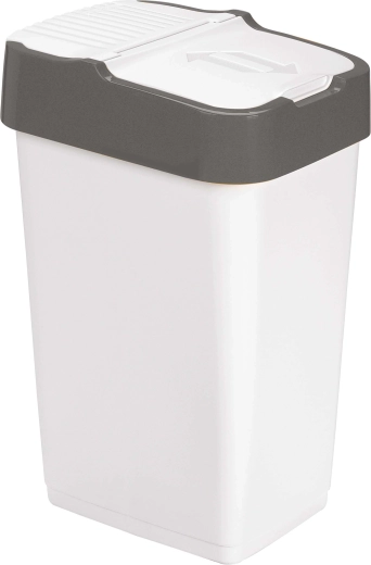 Kunststof prullenbak HEIDRUN 35 l met kanteldeksel