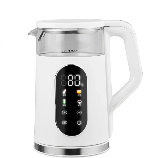 Waterkoker met temperatuurregeling 1,7 l 2200 W wit