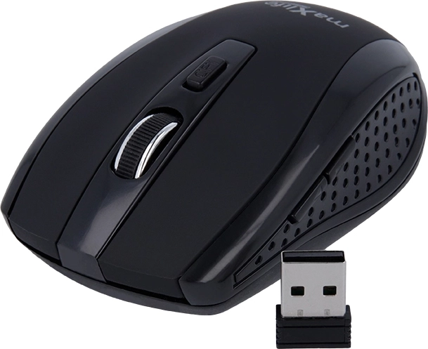 Maxlife Home Office draadloze optische muis zwart