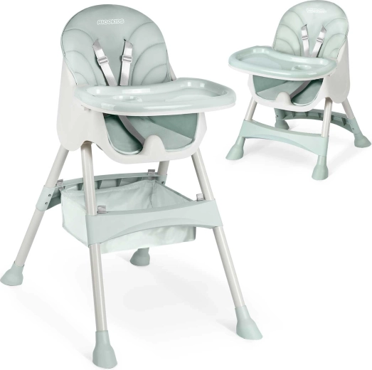 Eetstoeltje met blad Milo groen 3-in-1