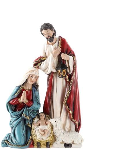 Kerststalfiguur Heilige Familie (geboorte van Jezus) - 1 stuk