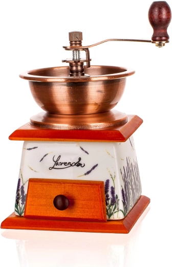 Handmatige koffiemolen met keramisch mechanisme Lavender