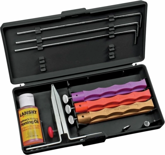 Lansky 3 Stone Standard Diamond – set van diamantslijpstenen