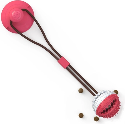 Interactief hondenspeelgoed met zuignap en snackbal