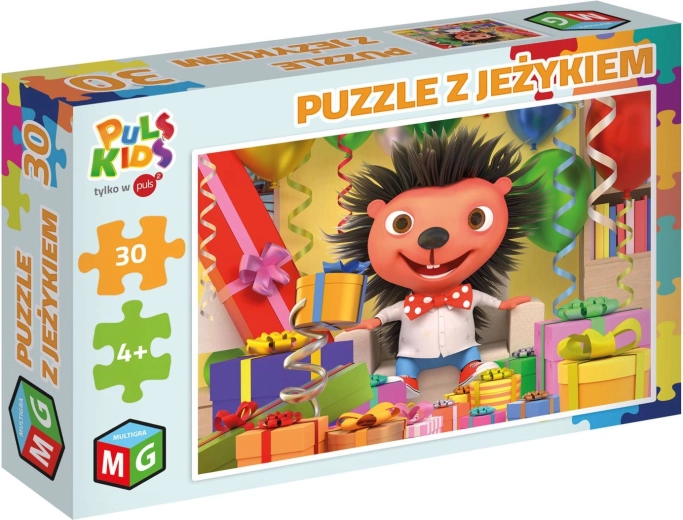 Puzzel Ježík – verjaardag, 30 stukjes