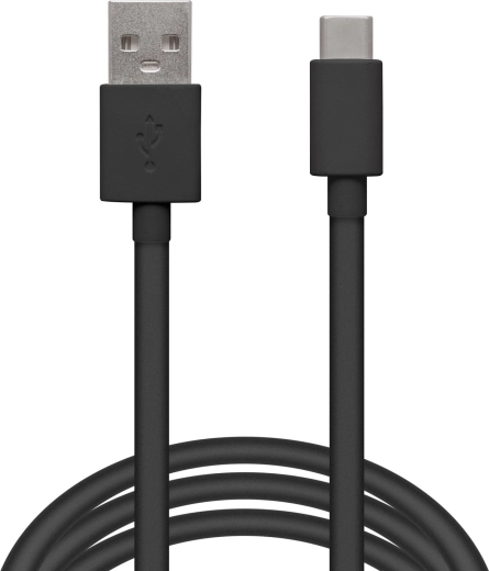 Zwarte USB-C-gegevenskabel 2 m