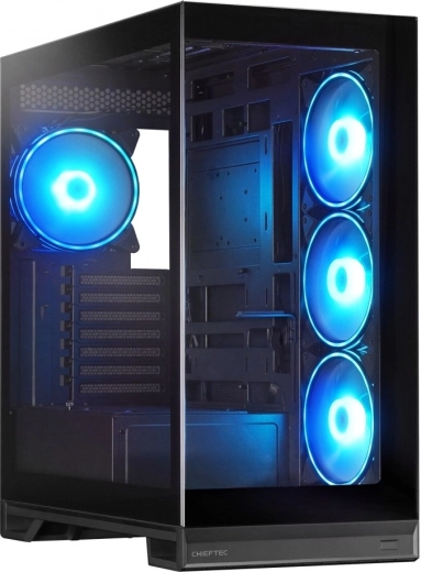 PC-behuizing Vista max ATX met ARGB-ventilatoren