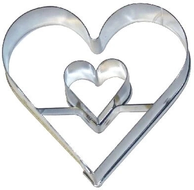 Koekjesuitsteker hart met hartje
