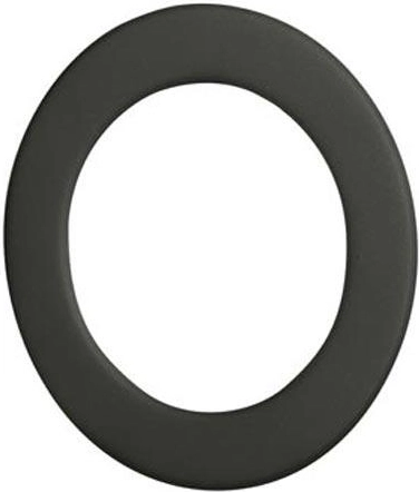 Rookrozet 150 mm, dikte 1,0 mm, zwart