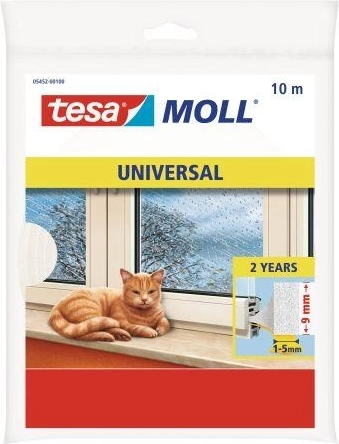 Raamafdichting van schuim 9 × 6 mm, wit, 10 m