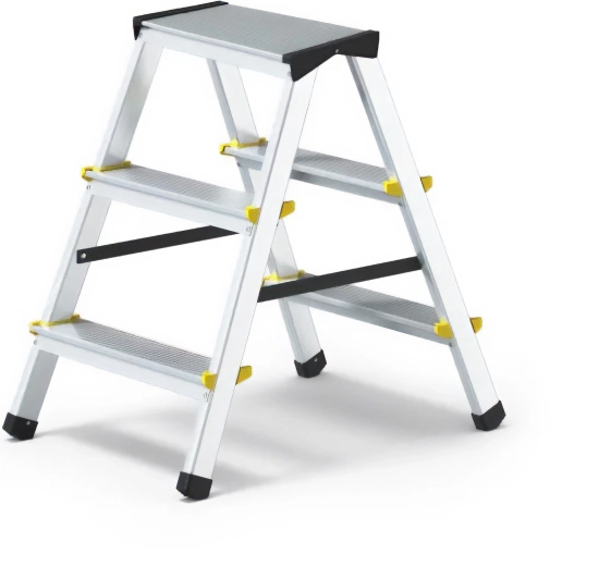 Aluminium dubbelzijdige trap 2x3 PROFI