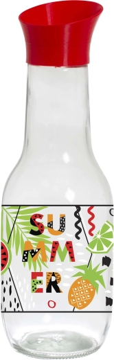 Glazen karaf Toro met deksel 1 l summer