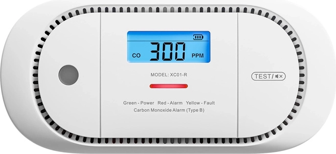Koolmonoxidemelder X‑Sense XC01‑R met LCD‑display en vervangbare batterij