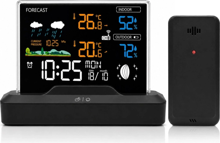 Meteostation Renew Force met draadloze buitensensor