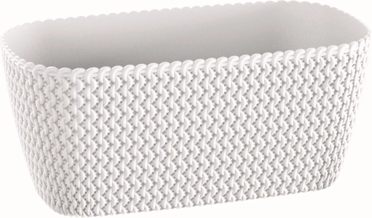 Bloembak Splofy Case 29,7 cm wit