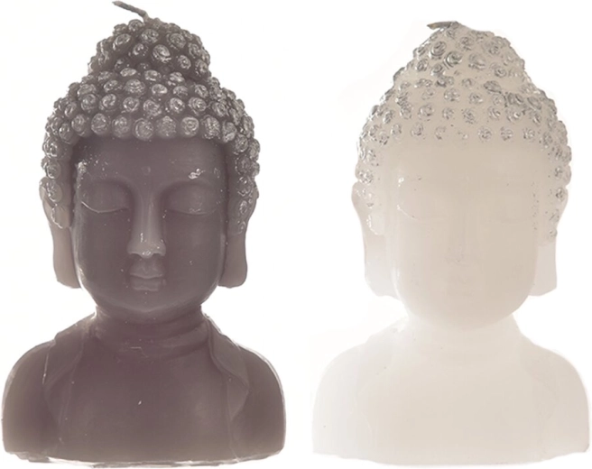 Boeddha-kaars – decoratieve figuurkaars 12 cm (2 varianten)
