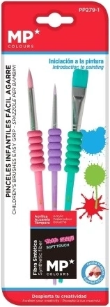 Set van 3 borsteltjes voor kinderen