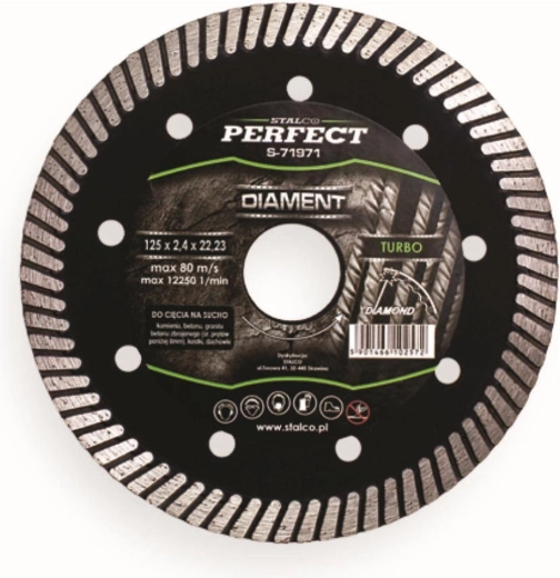 Diamantschijf 125 mm Turbo STALCO
