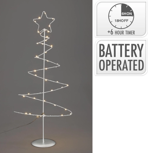 Decoratieve ledverlichting in de vorm van een boom, 53 cm, zwart