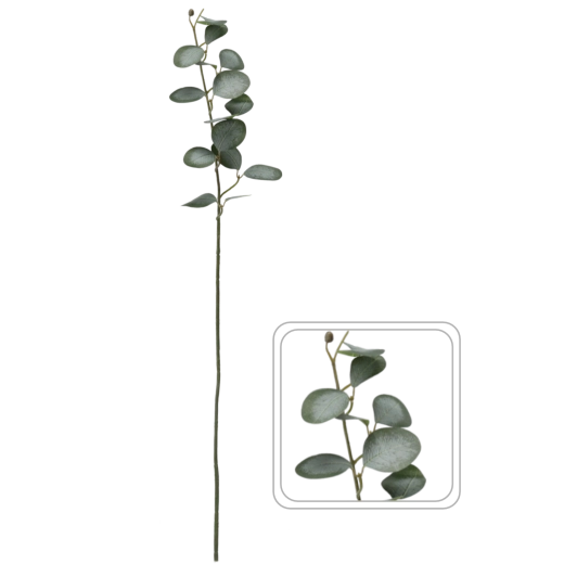 Kunsttak met groene bladeren 90 cm