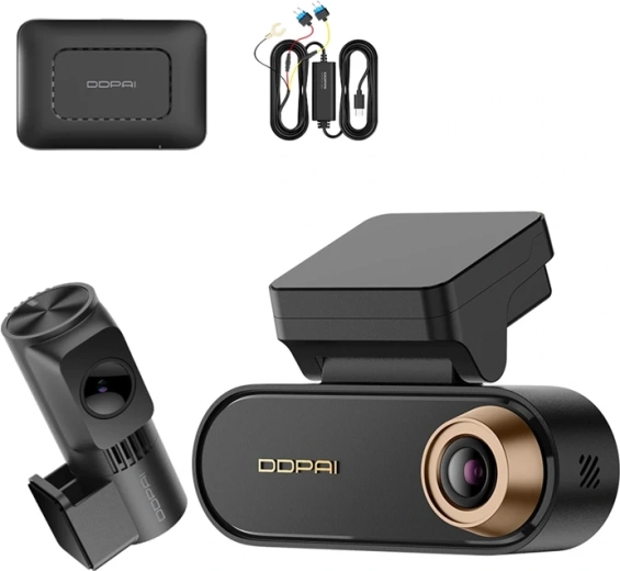 Dubbekanaals dashcam voor in de auto Ddpai N5 Pro 4G