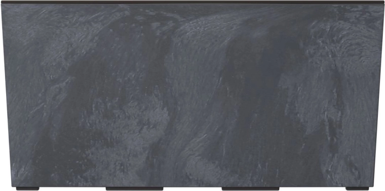 Bloembak met inzet URBI Case Beton Effect 58 cm, antraciet