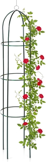 Vilde tuinobelisk voor klimplanten 36 × 36 × 194 cm groen