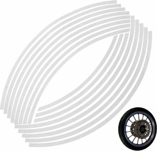 Ag555e reflecterende stickers voor zilveren wielen