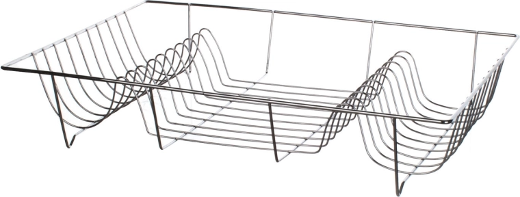 Afdruiprek voor vaatwerk 48 × 33 × 9 cm BANQUET, chroom