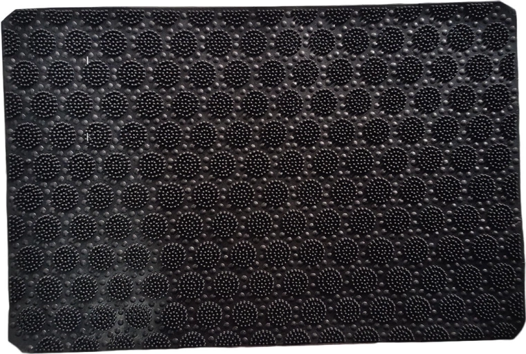 Rubberen deurmat 40 × 60 cm zwart
